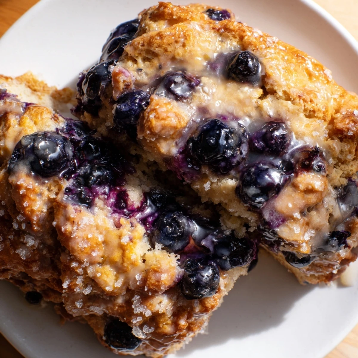 Rustic Birch-Warm Blueberry Scones