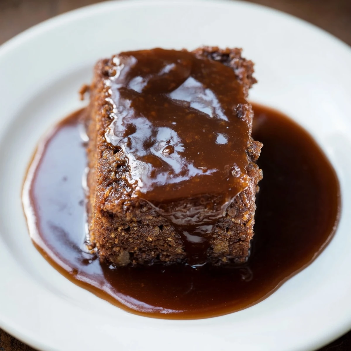 Golden-brown Weekend Cabin-Style Sticky Toffee Pudding, moist, dense, and perfect for fall cozy evenings.