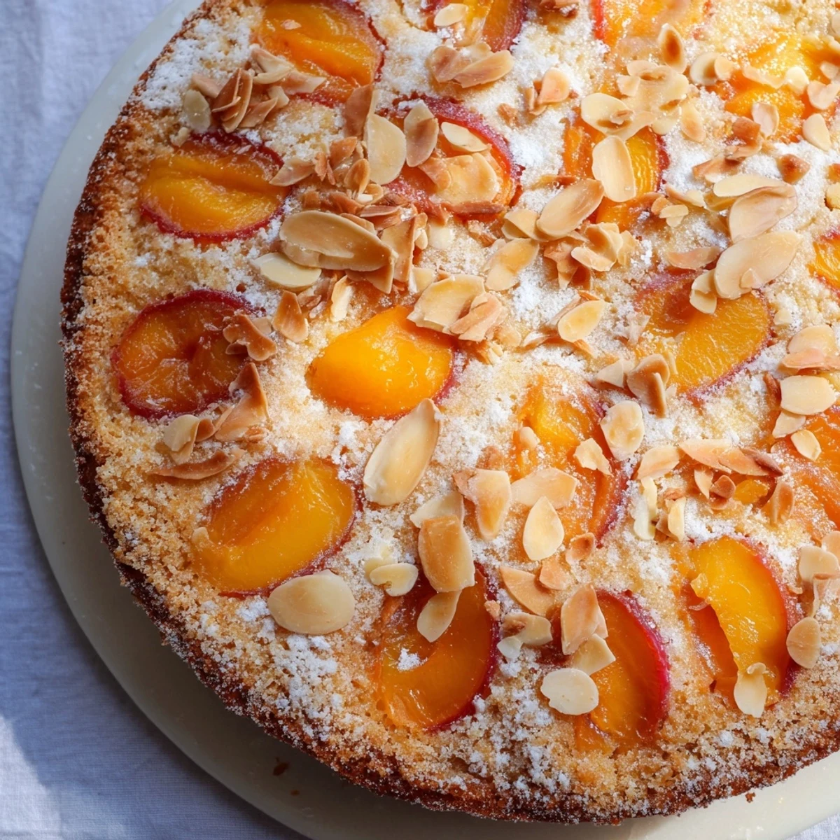 Soft Sweet Plum Almond Cake