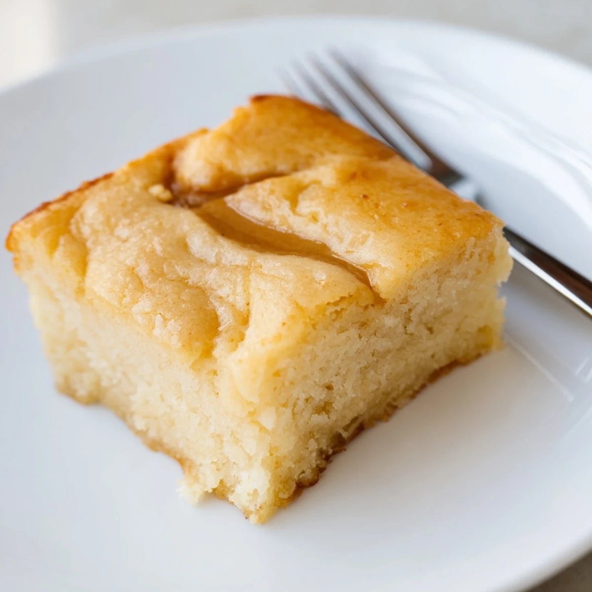 This homemade peanut butter mochi cake is tender, perfectly sweet, and ready to be enjoyed.