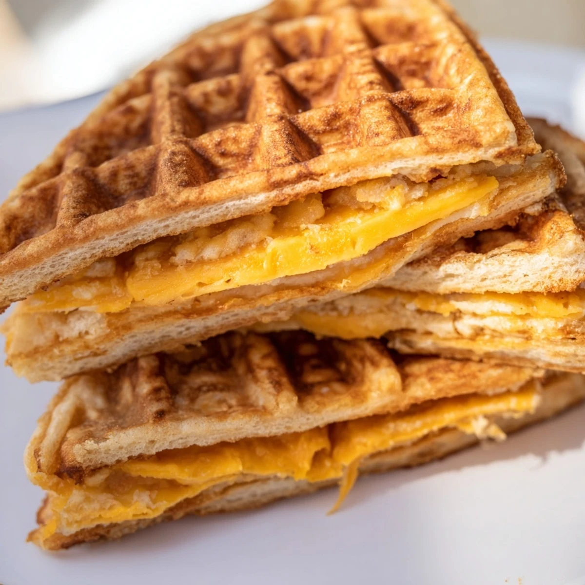 Waffle Grilled Cheese Twist