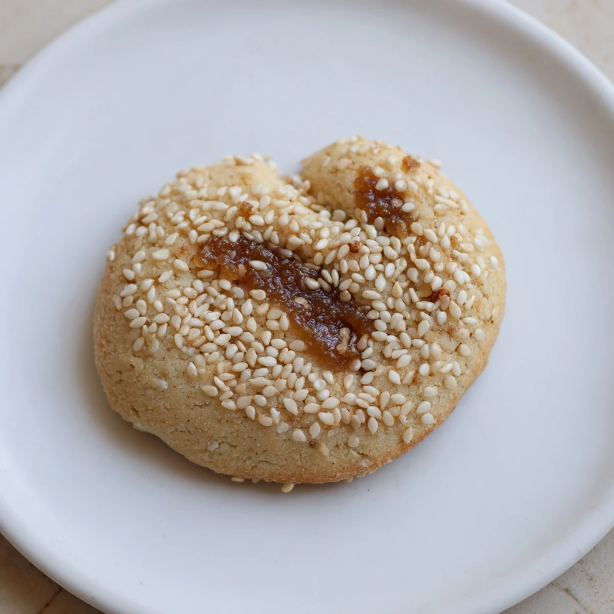 Warm, buttery Palestinian Kahk cookies, perfect for enjoying with a cup of coffee during a special gathering.