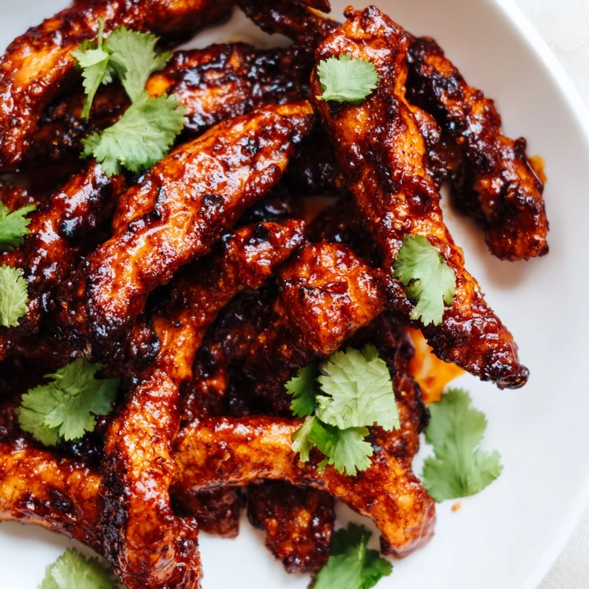 Golden-brown chicken strips glazed in a sticky honey-sriracha sauce, nestled in a soft flour tortilla with crisp lettuce and vibrant veggies for a flavorful lunch wrap.