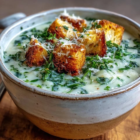 Creamy Garlic and Herb Soup garnished with fresh parsley, served warm and comforting in a rustic bowl.