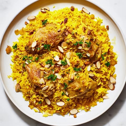 Saffron Chicken Rice Pilaf