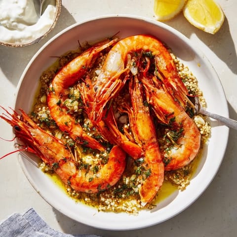 Delicious and light, this lemon herb shrimp scampi simmers in a lemon and herb infused sauce.