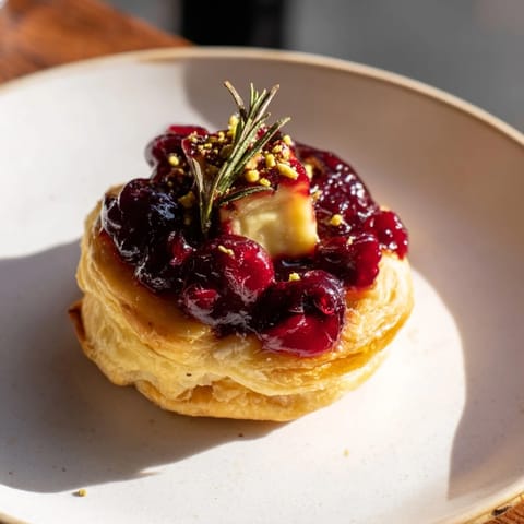 Cranberry Brie Bites Wreath