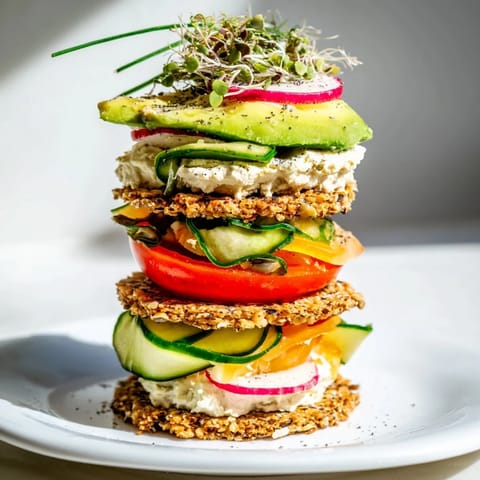 Layered Gluten-Free Gourmet Tower offers a delightful combination of textures, perfect for entertaining guests.