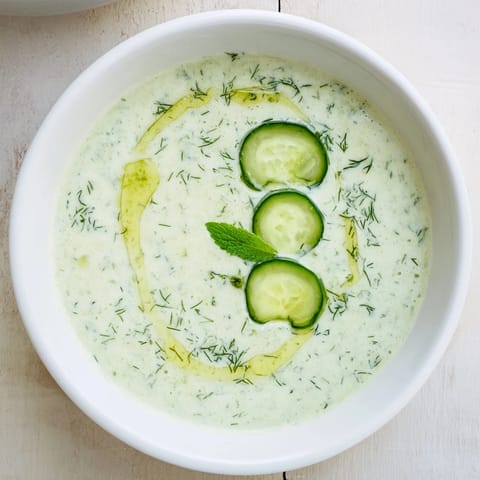 Chilled Cucumber Garlic Soup