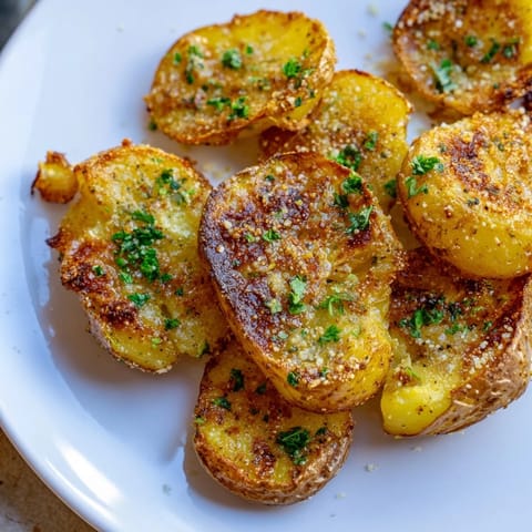 Garlic Parmesan Crispy Potatoes