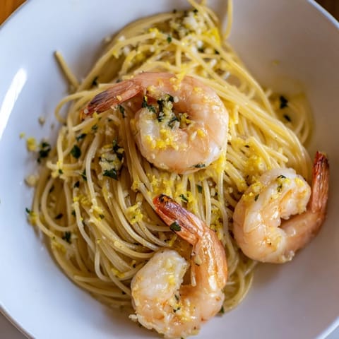 Lemon Herb Pasta Shrimp