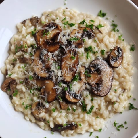Risotto with Mushrooms Parmesan