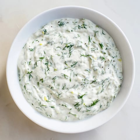 Creamy, tangy Greek Yogurt Herb Dip in a white bowl surrounded by crunchy pita chips, cucumber slices, and vibrant cherry tomatoes.