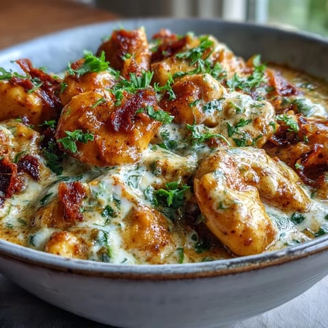 A spoon scoops up tender chicken and golden sauce from this comforting Easy Chicken Curry over steamed rice.