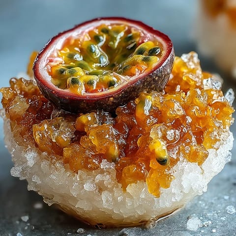 Tangy Passionfruit Granita