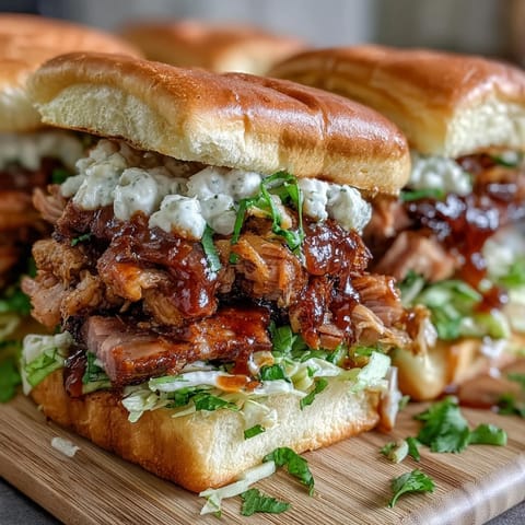 1. BBQ Baby Shower Pulled Pork Sliders with Coleslaw piled high on soft buns, topped with creamy coleslaw for a festive crowd-pleaser.  