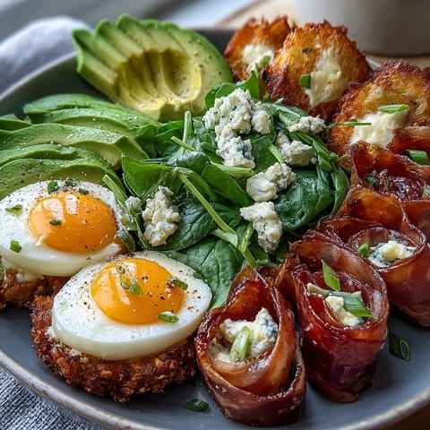 Playful Green Eggs and Ham snack plate for kids with colorful green scrambled eggs and rolled ham slices.