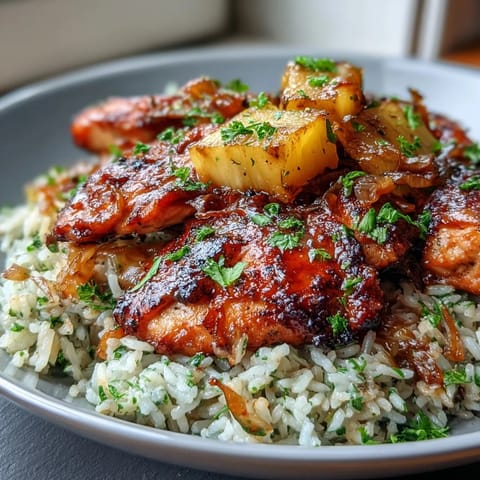 Pineapple Chicken Rice Skillet