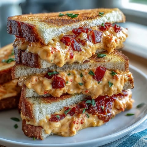 Creamy pimento cheese finger sandwiches on white bread, perfect for Derby parties or Southern gatherings.  