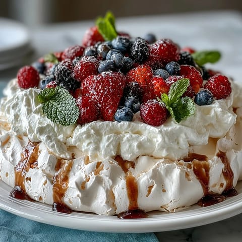 Pavlova Fresh Berries Cream