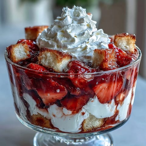 Strawberry Shortcake Trifle