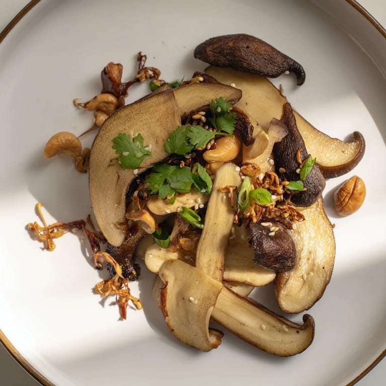 Vibrant Umami Bomb Asian Delight appetizers; a stunning arrangement of flavors with dipping sauces in small bowls.