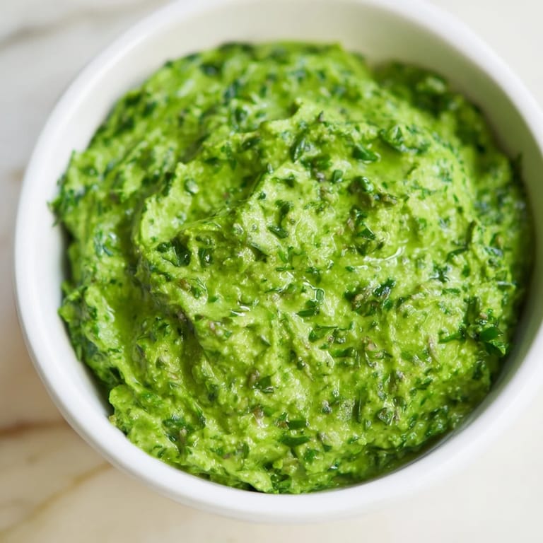 Cool, creamy Green Goddess Dip, perfect for dipping, showcasing a beautiful swirl of fresh herbs and flavor.