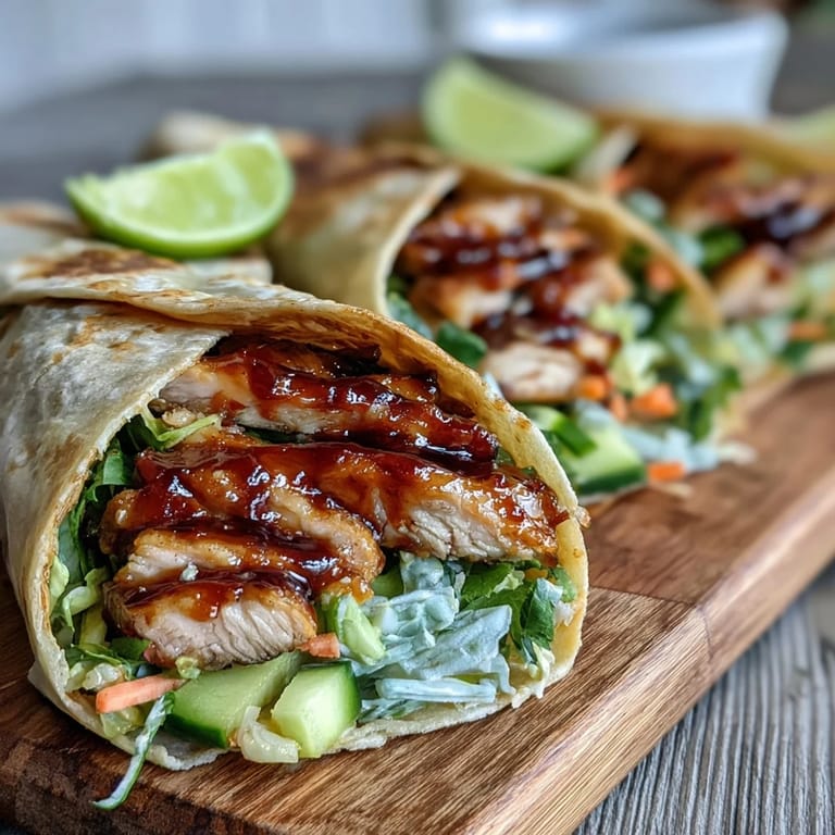 Golden grilled chicken strips for Sweet Chili Chicken Wraps, marinated in a sweet and spicy glaze.