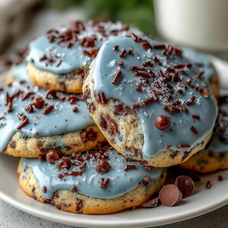 Delightful Robins Egg Sugar Cookies, tinted soft blue and speckled with cocoa, offering a festive, visually stunning treat for any spring gathering.