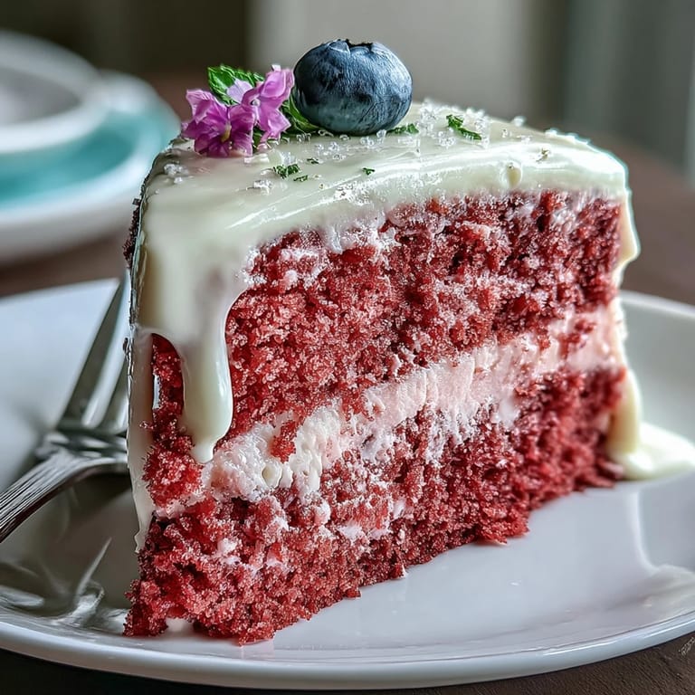 Savor this Bridal Shower Rosé Velvet Cake, a delightful, festive dessert.